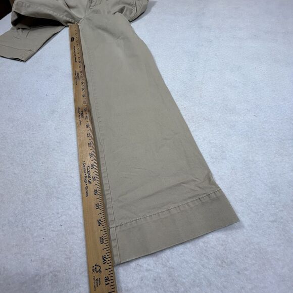 Vintage Y2K Old Navy Pants Womens 6 Beige Khaki Cargo Bootcut Casual Work - Picture 8 of 12